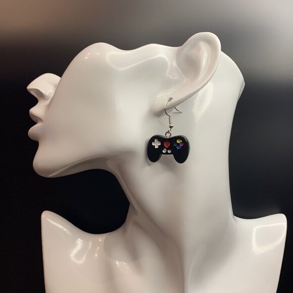 X Box Earring, Gaming Earring, X Box Controller, Silly Earring, Funny Earring - Picture 3 of 4